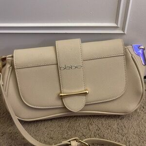 Bebe Cream Crossbody Bag
